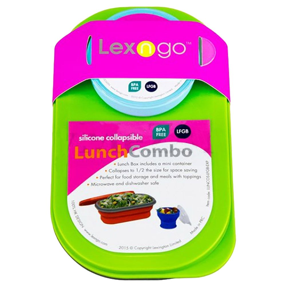 Lexngo - Silicone Collapsible Lunch Combo - Small