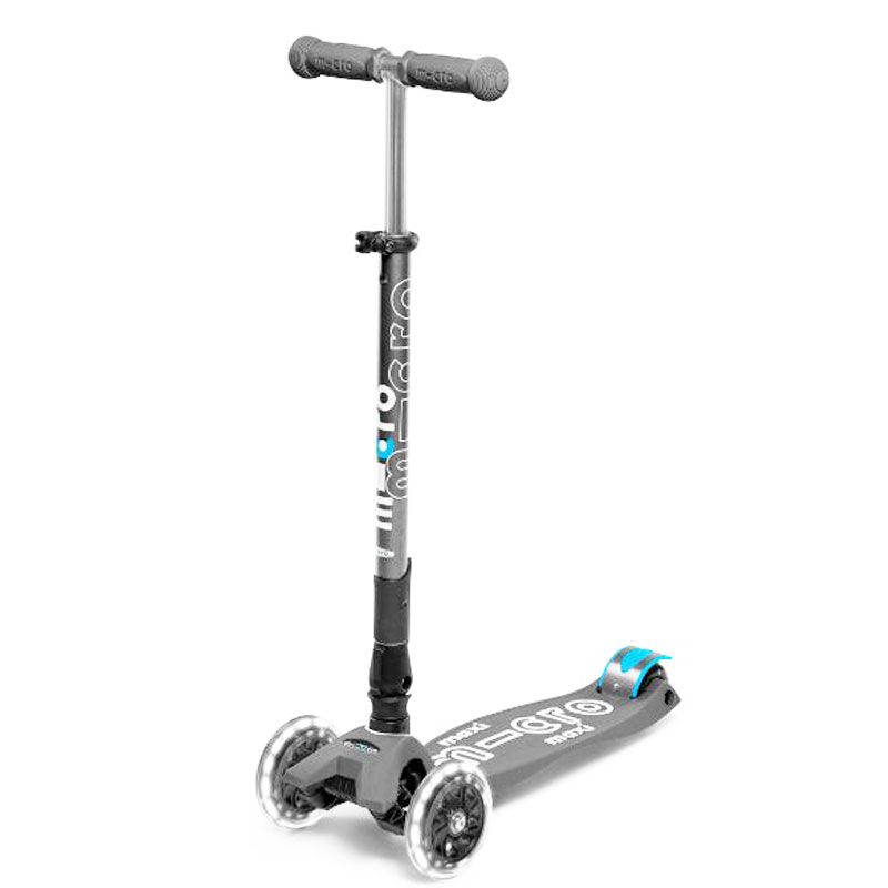 Maxi Micro - Deluxe Foldable Scooter LED - Volcano Grey