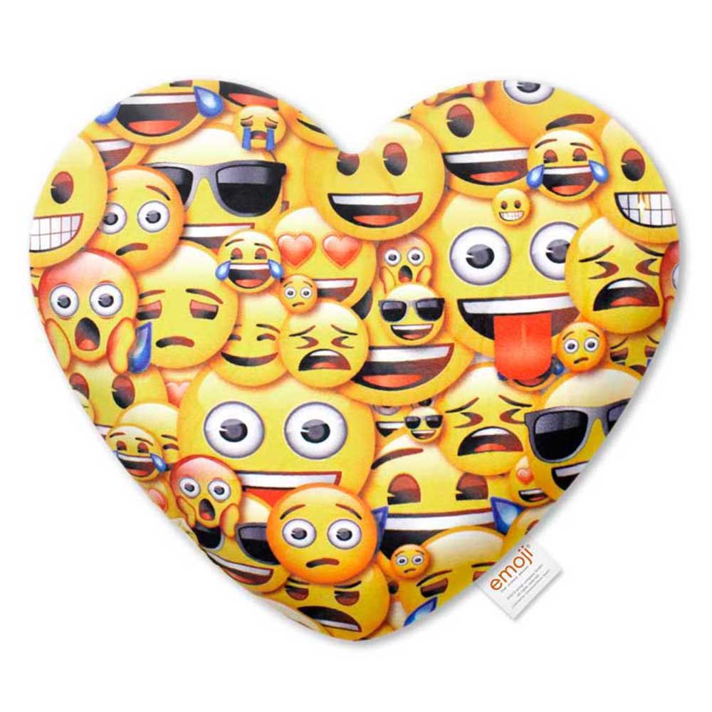 emoji - Pillow Total Heart Printed - Yellow