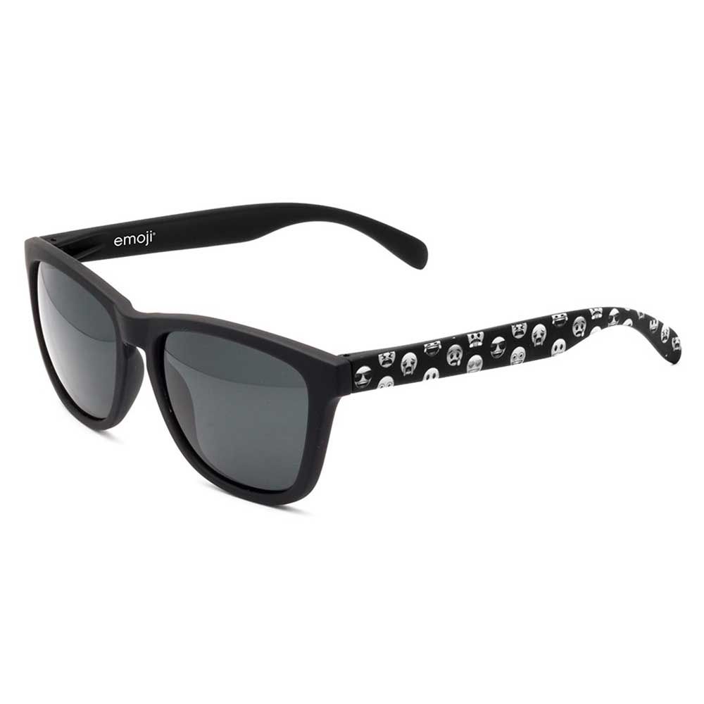 emoji - Sunglasses Grey Faces - Black