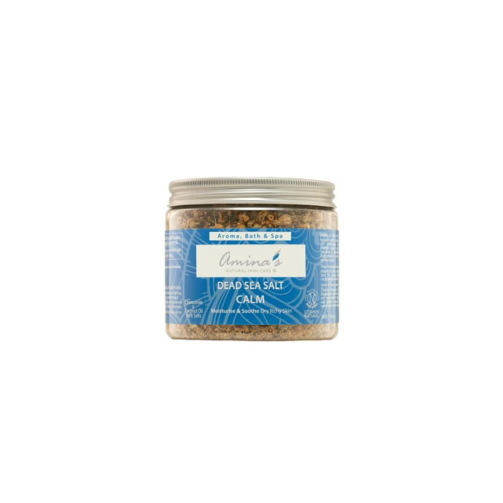 Amina's Natural Skin Care - Calm Chamomile And Coconut Oil Salts - 240 g