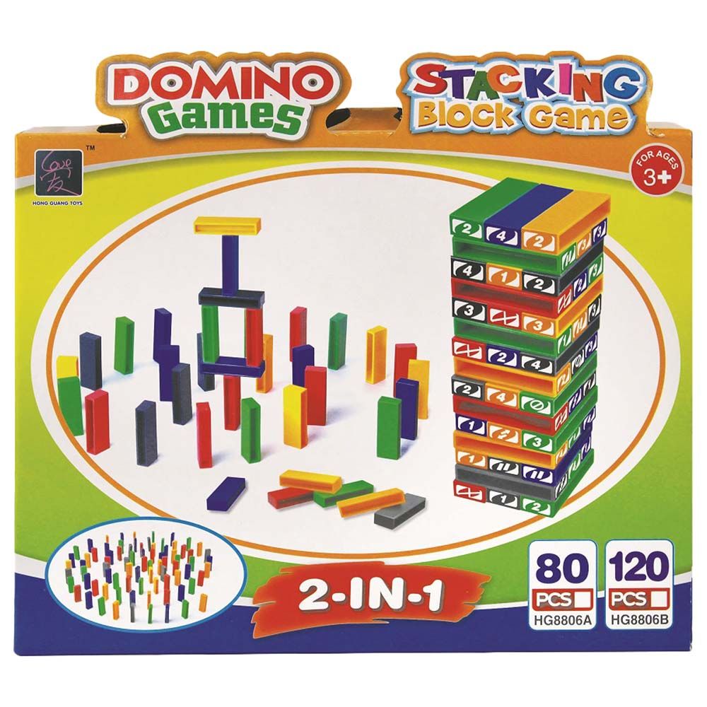 UKR - 2-in-1 Stacking Block Games - 120pcs