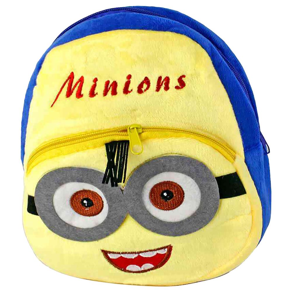 UKR - Minions Plush Mini Backpack - Yellow/Blue - 9-inch