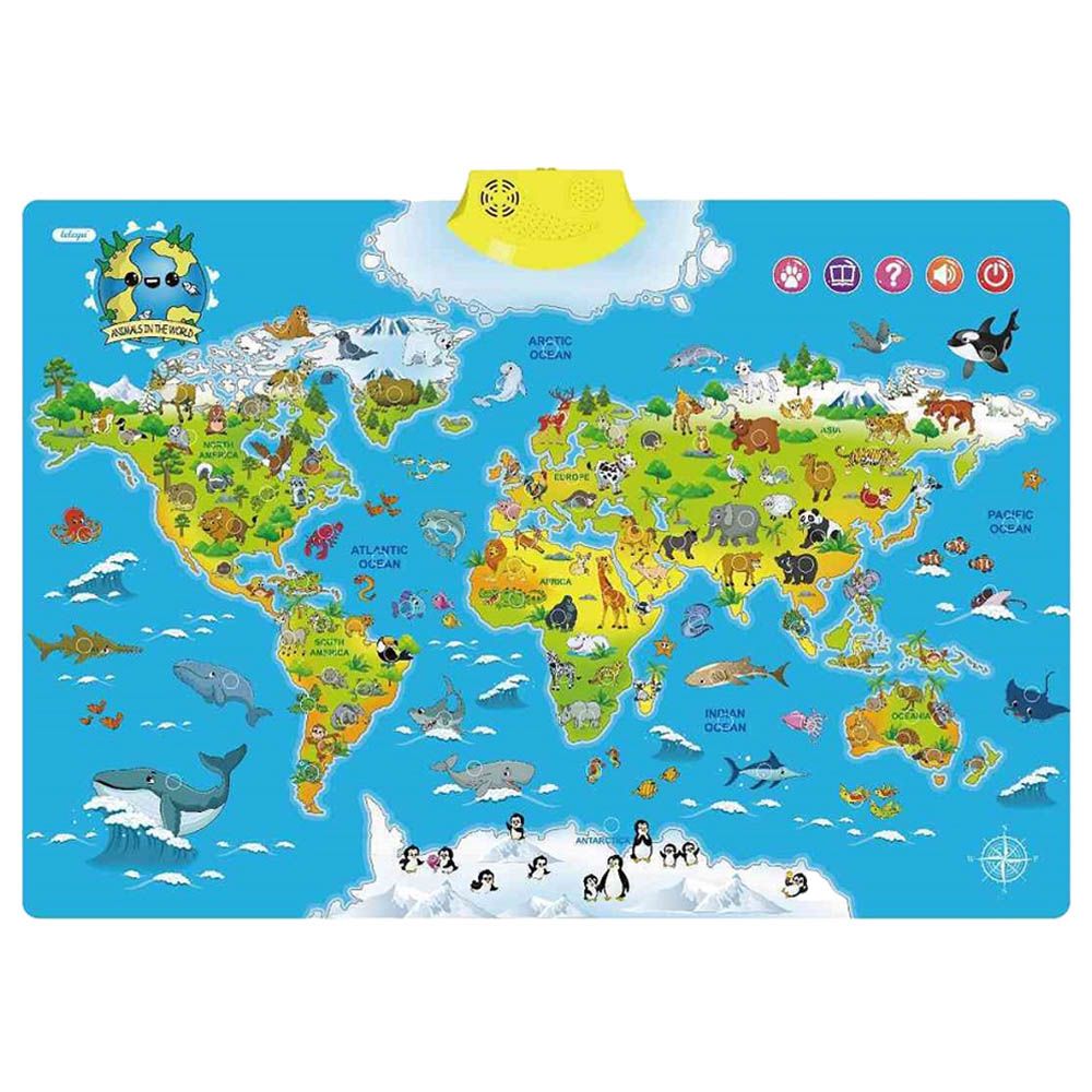 UKR - World Map Interactive Poster