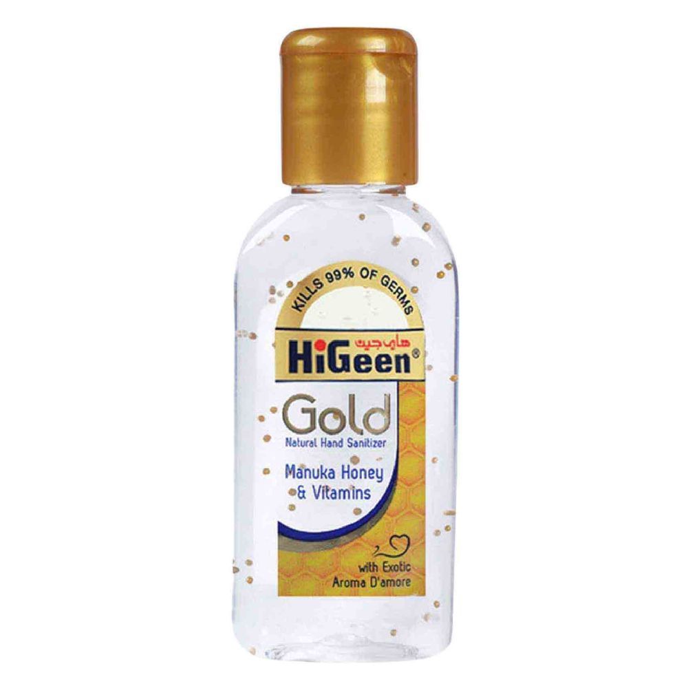 HiGeen - Antibacterial Hand Sanitizer Manuka Honey w/ Holder 50ml - Gold