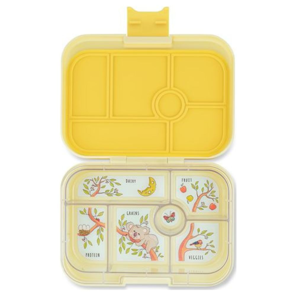 Yumbox - 6 Compartment Original Snack Box - Sunburst Yellow