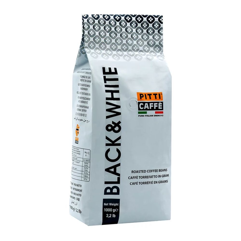 Pitti Caffe - Black And White Espresso Coffee Beans 1 Kg