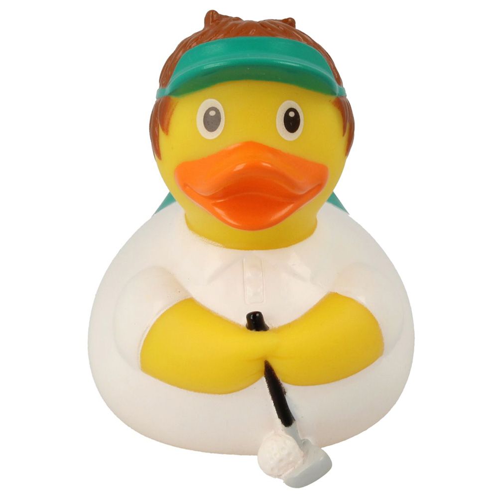 Lilalu - Bath Toy Golfer Duck - White