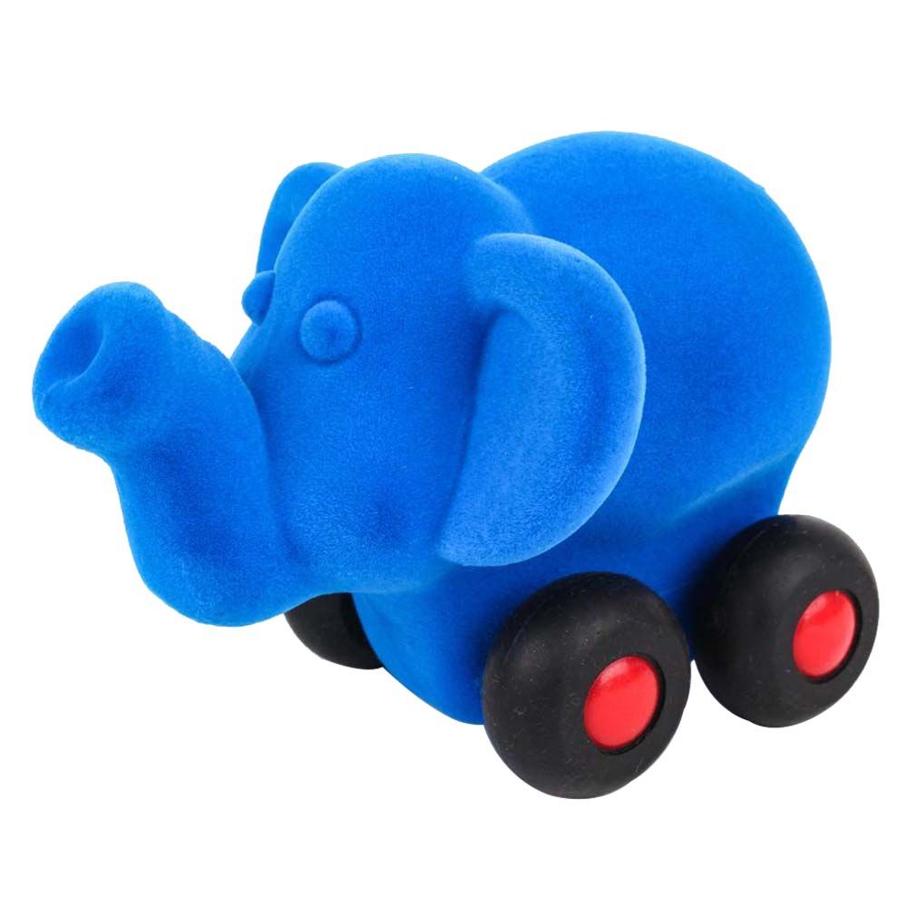 Rubbabu - Aniwheelies Elephant Small - Blue