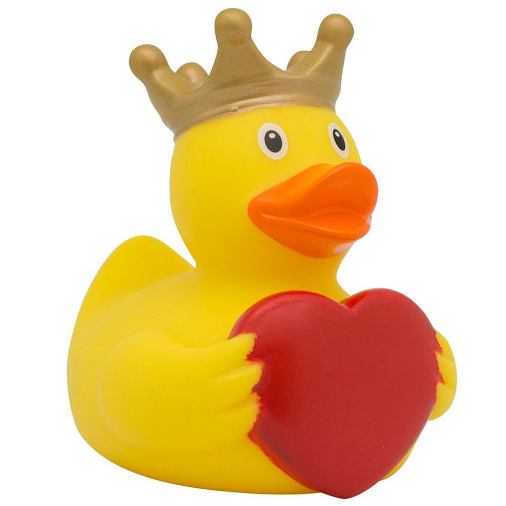 LILALU - Duck with Greeting Heart Design - Yellow