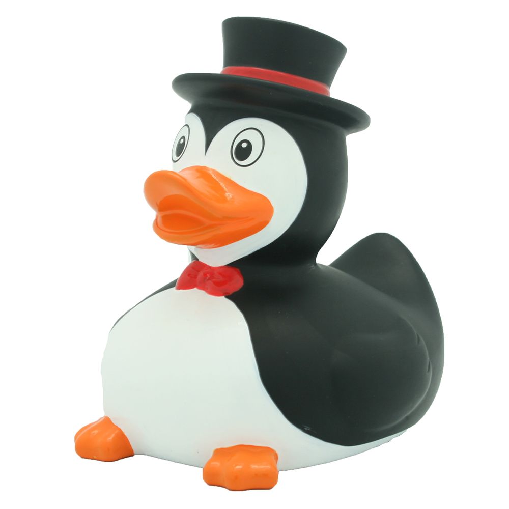 LILALU - Penguin Rubber Duck - Black & White