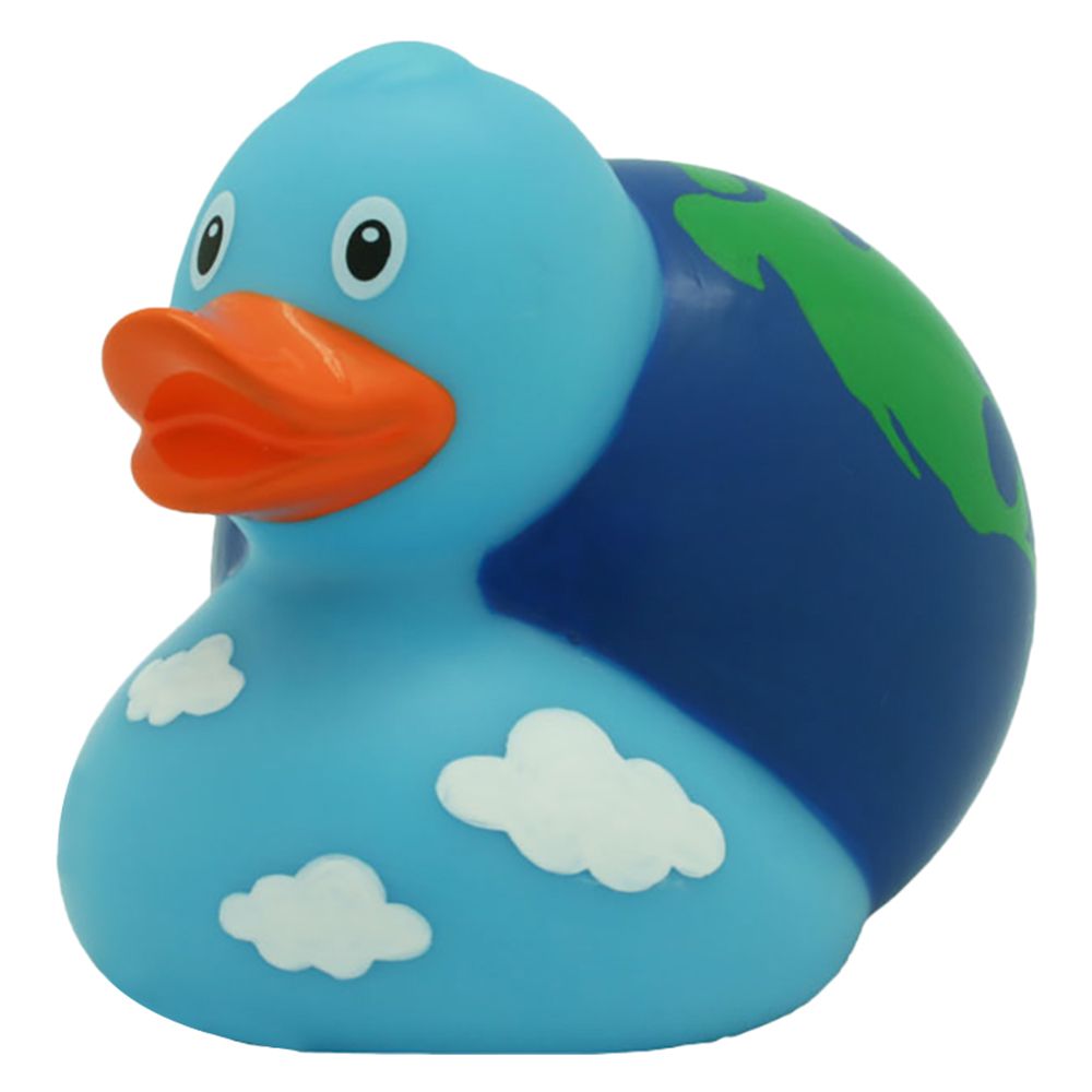 LILALU - Globe Rubber Duck - Blue