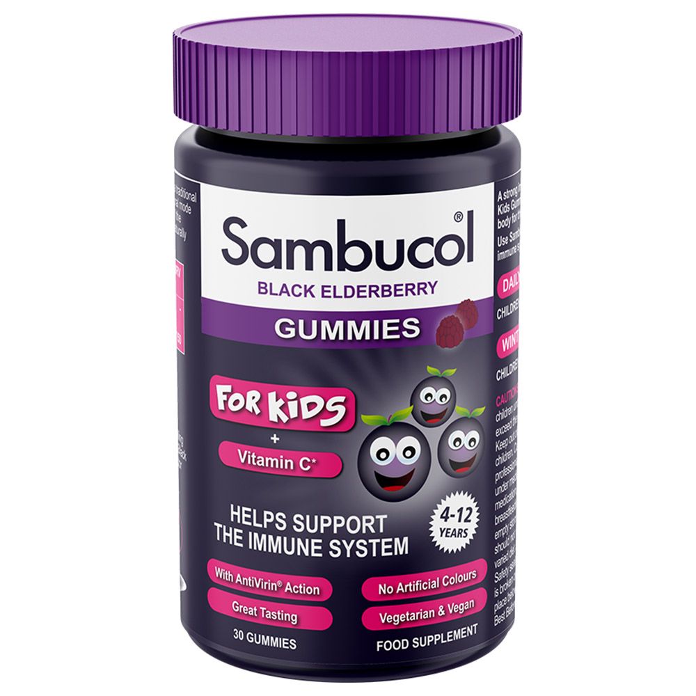 Sambucol - Kids Vitamin C Gummies Support Immune System 30'S