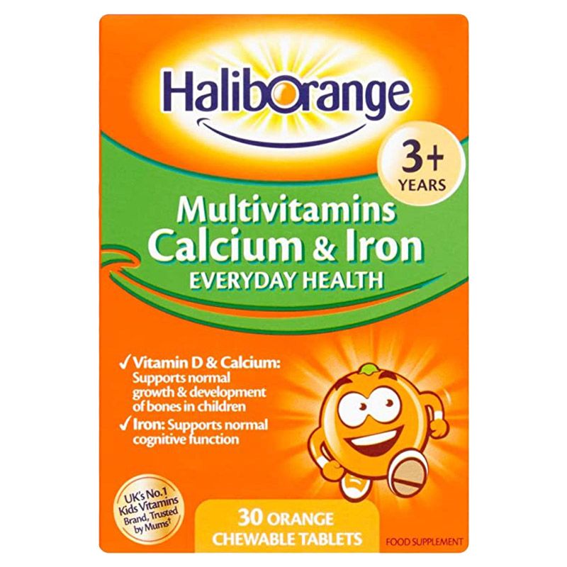 HalibOrange - Kids Calcium & Iron Multivitamins Tablets 30'S