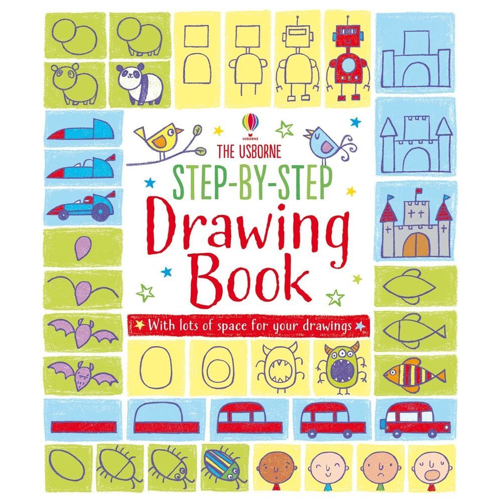 كتب أسبورن-  كتاب الرسم Step-By-Step Drawing Book