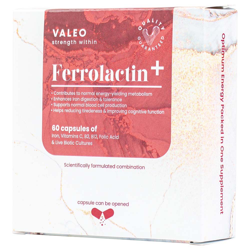 Valeo - Ferrolactin+ - 60 Capsules