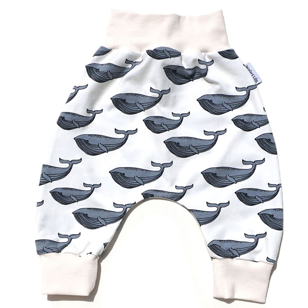 Vay's Kingdom - Whale Harem Pants - Cream