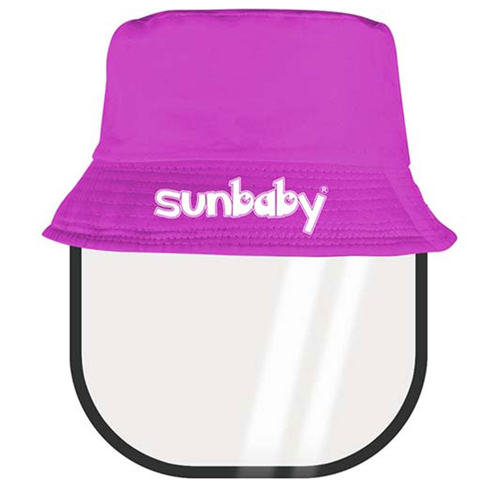 SunBaby - Face Shield With Hat - Magenta