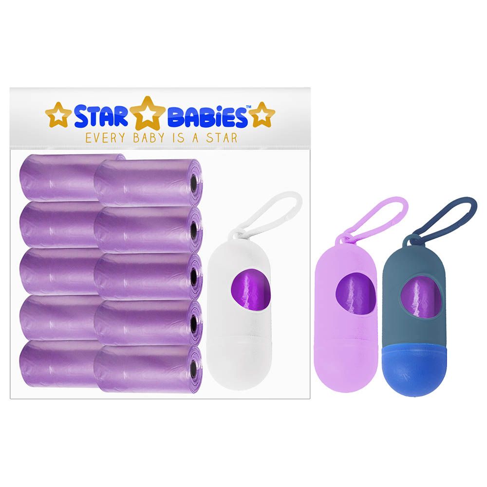 Star Babies - Pack of 10/150 Bags Scented Bag Lavender & Assorted Dispenser