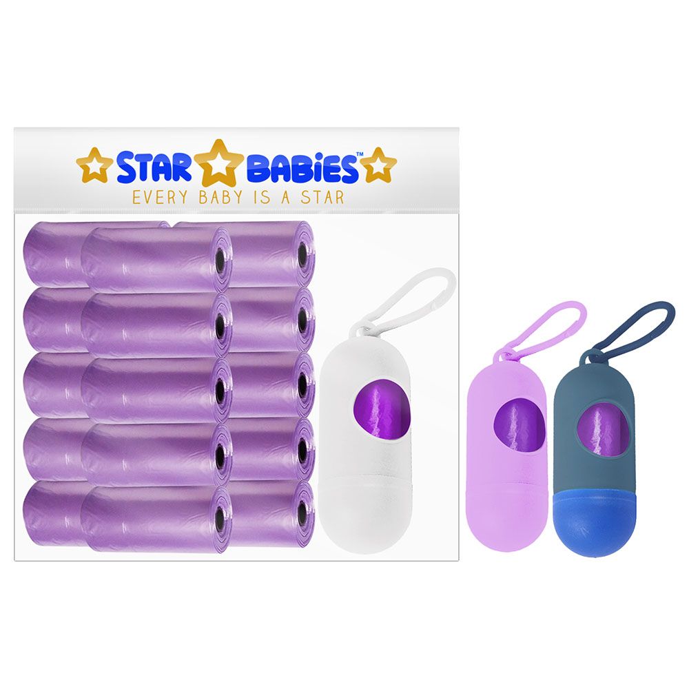 Star Babies Pack of 15/225 Bags Scented Bag Lavender & Assorted Dispenser