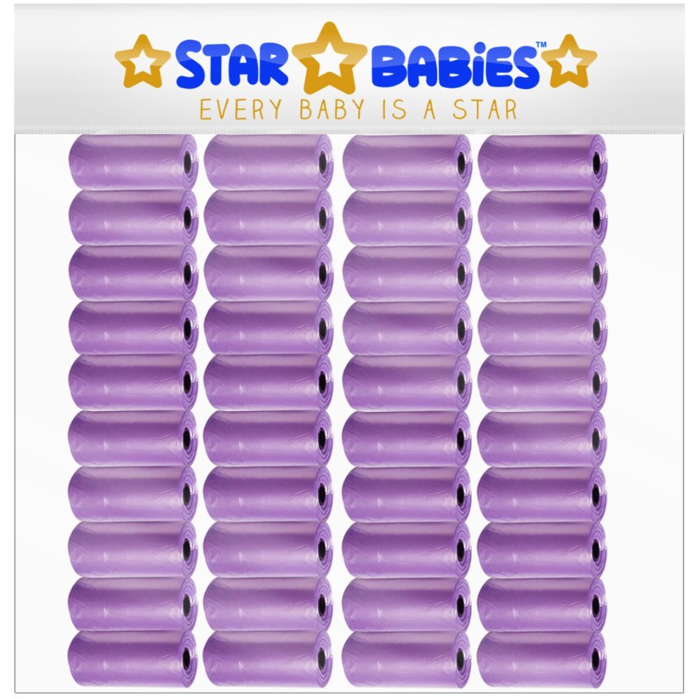 Star Babies - Scented Bag Roll - Pack of 40/600 Bags - Lavender