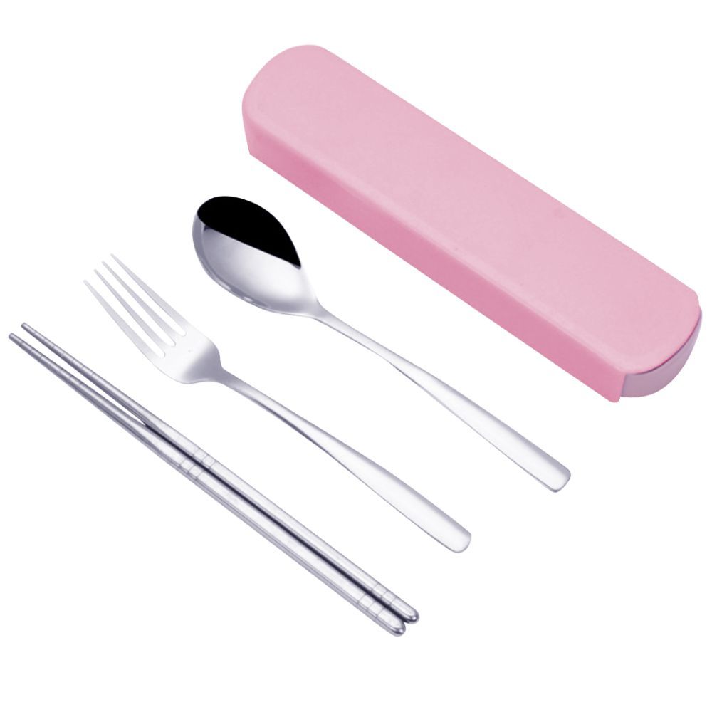 Star Babies - Spoon, Fork & Chopsticks Set - Pink