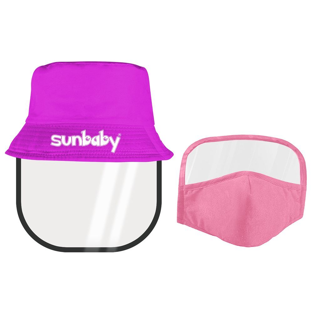 Sunbaby Face Shield with Hat, Mask with eye shield Set