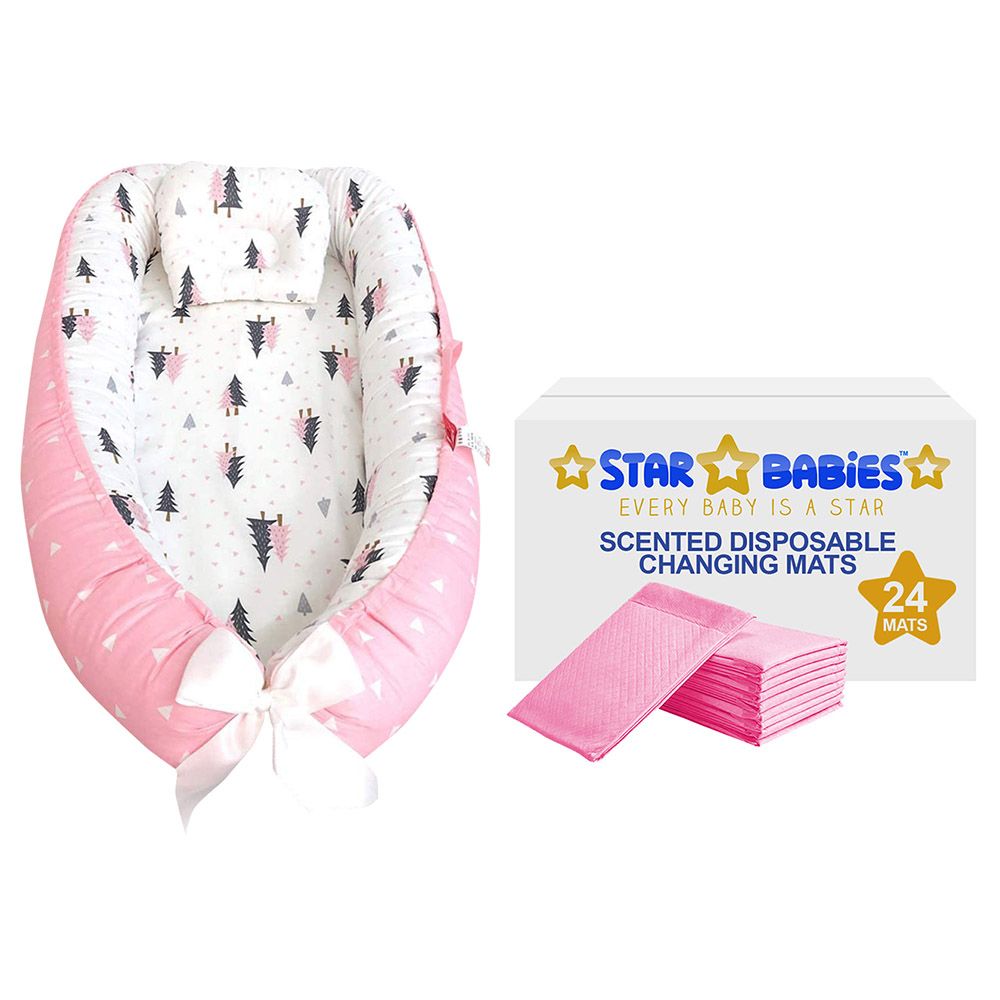 Star Babies Portable Baby Sleeping Pod & Changing Mat 24Pcs