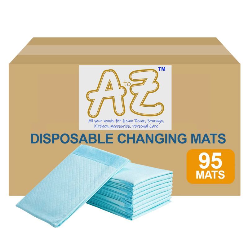 A to Z - Disposable Changing mats (45x60cm) Large, Pack Of 95 - Blue