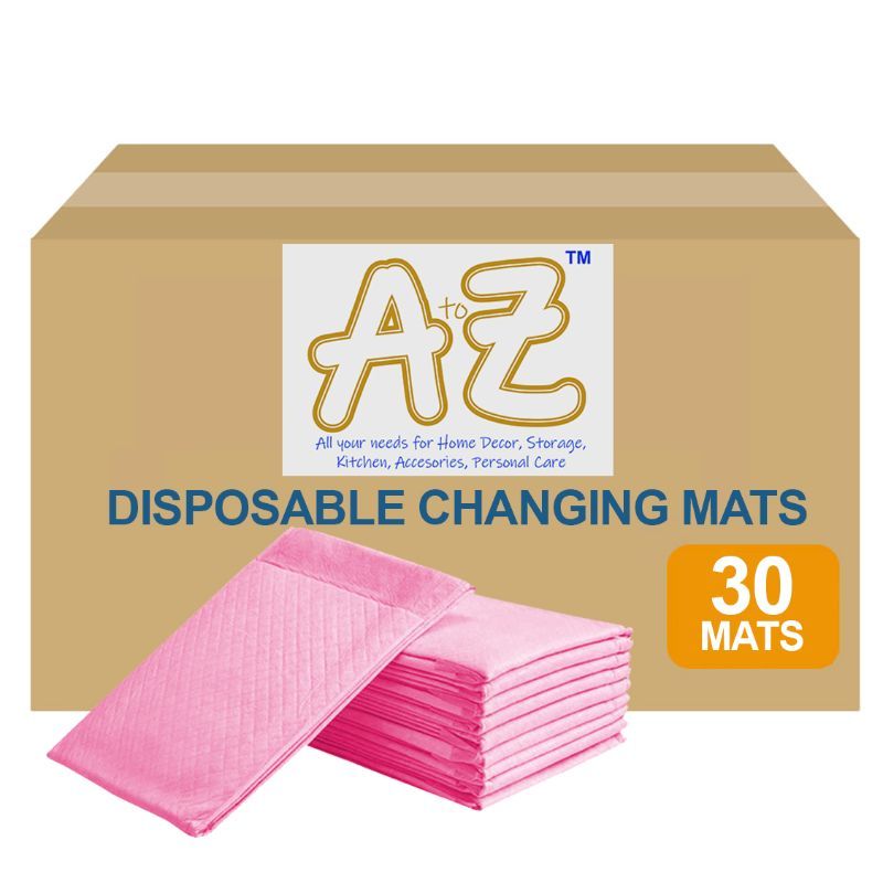 A to Z - Disposable Changing mats (45x60cm) Large, Pack Of 30 - Pink