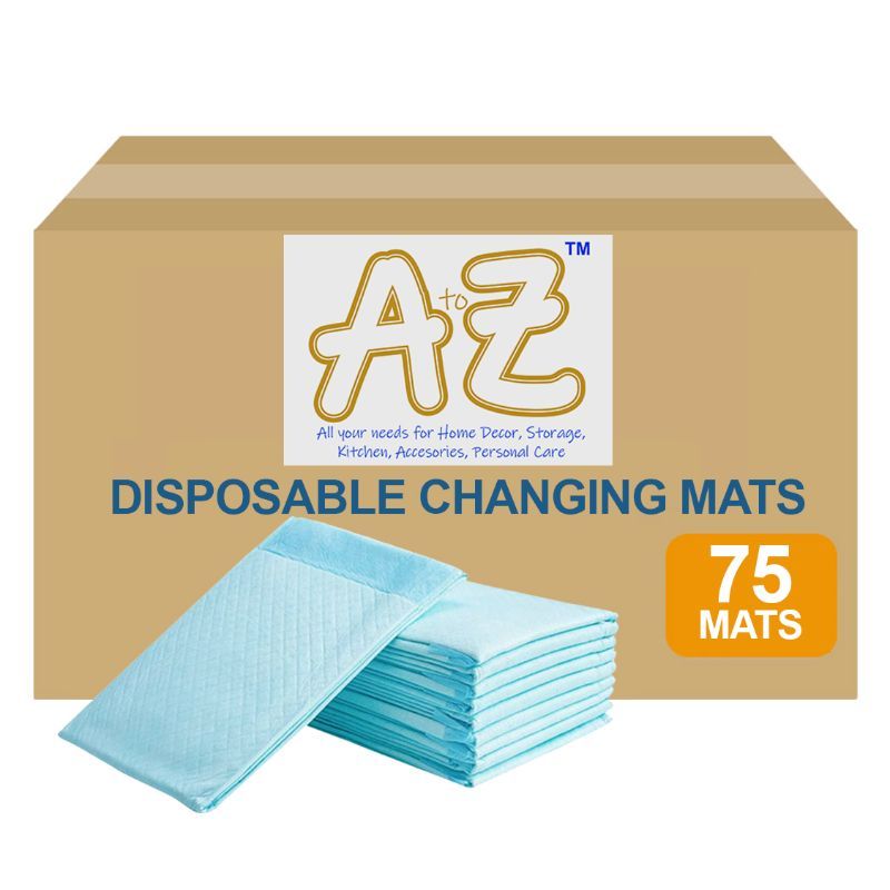 A to Z - Disposable Changing mats (45x60cm) Large, Pack Of 75 - Blue