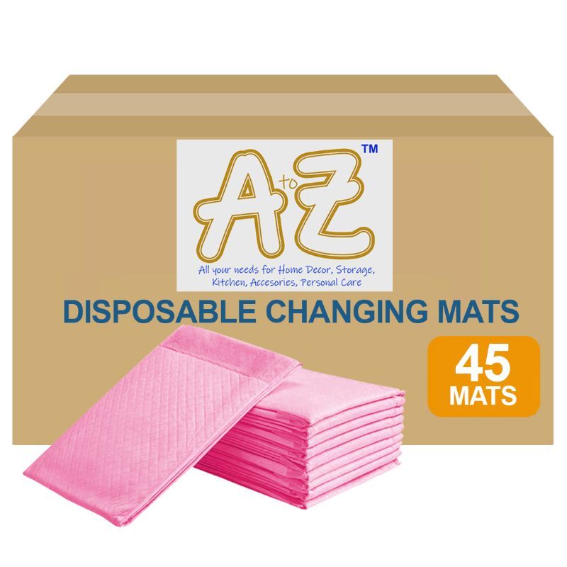 A to Z - Disposable Changing mats (45x60cm) Large, Pack Of 45 - Pink