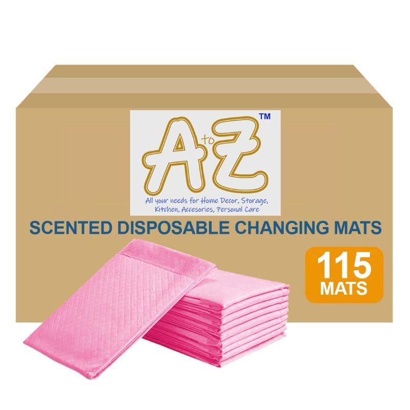 A to Z - Scented Disposable Changing mats (45x60cm) Large, Pack Of 115 - Pink