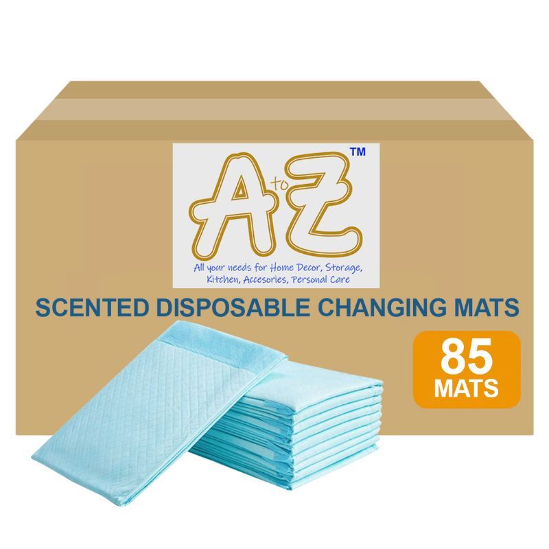 A to Z - Scented Disposable Changing mats (45x60cm) Large, Pack Of 85 - Blue