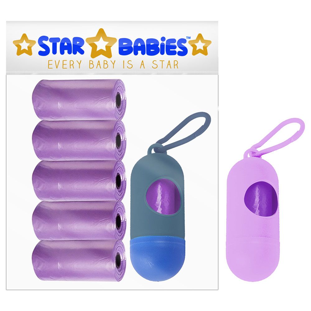 Star Babies - Scented Bag Pack of 5/75 Bags Lavender & Assorted Dispenser