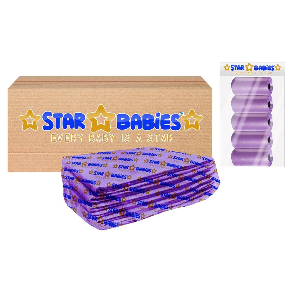 Star Babies - Disposable Changing Mats 10pcs & Scented Bag 5pcs - Lavender