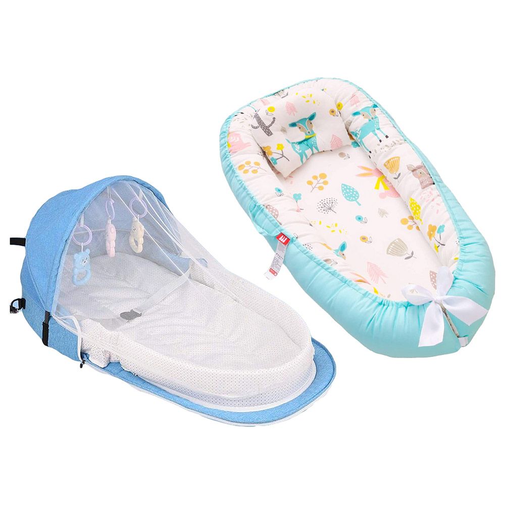 Star Babies Baby Sleeping Pod & Baby Bed W/ Mosquito Net