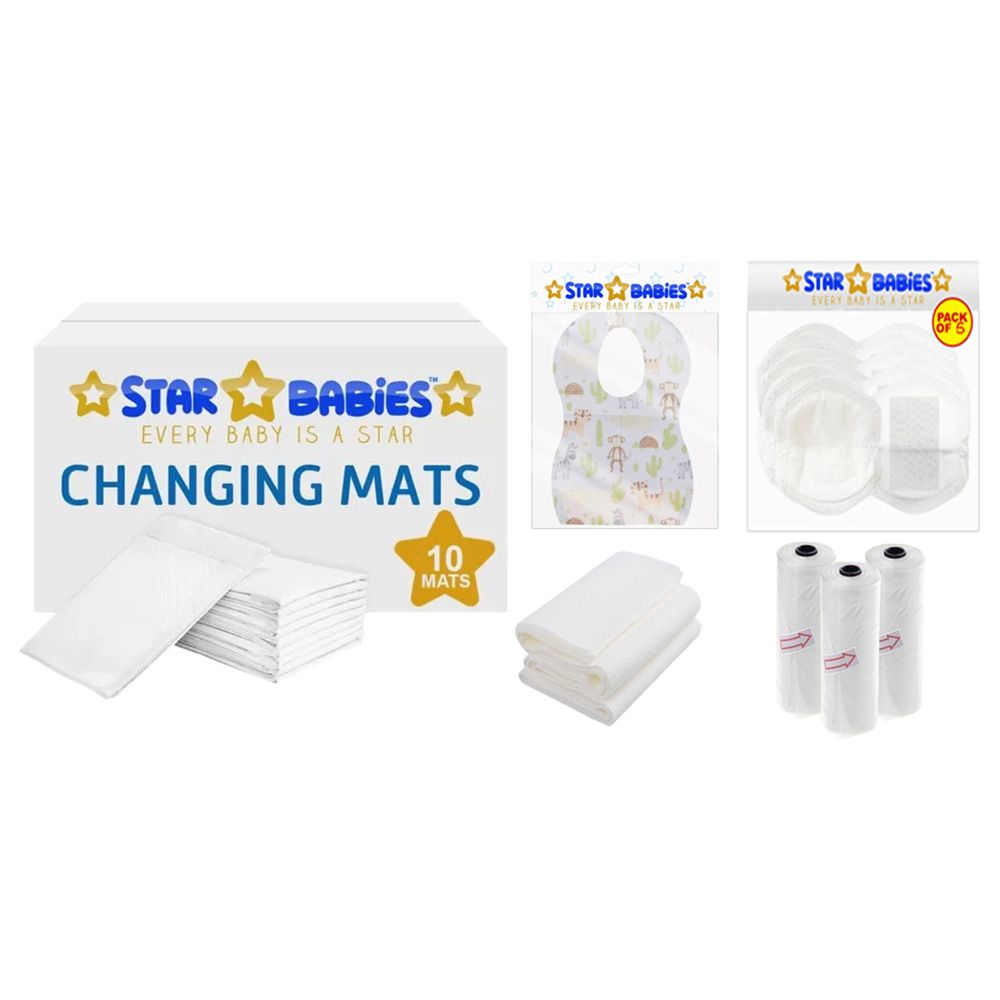 Star Babies - Baby Essentials Pack 5pcs - White