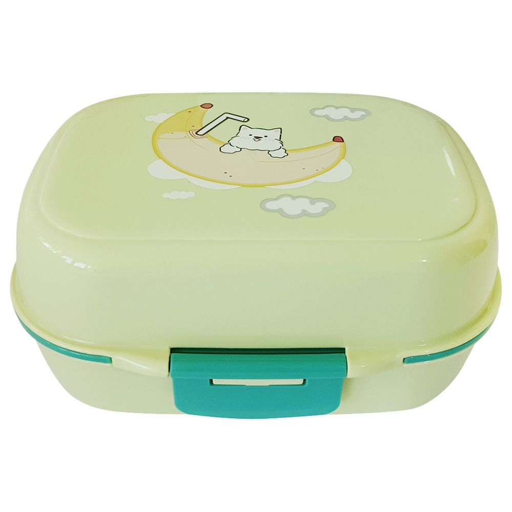 Star Babies - Kids Banana Print Lunch Box - Light Green