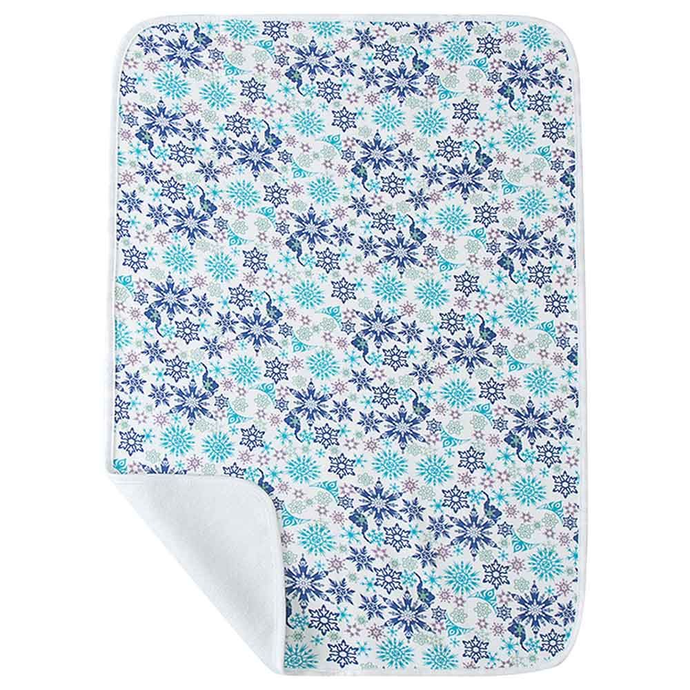 Star Babies - Reusable Changing Mat Printed Flower - Blue