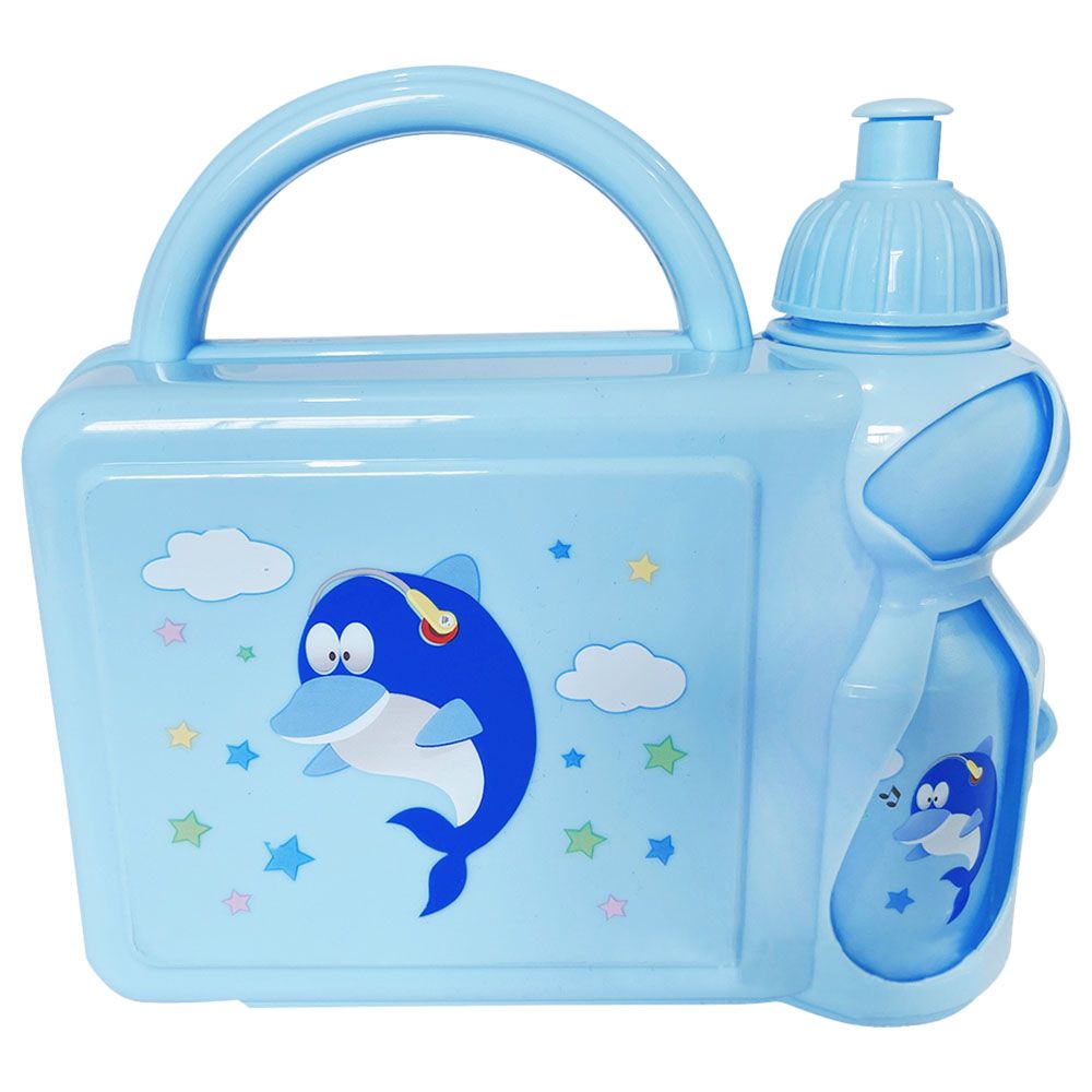 Star Babies - Kids Lunch Box w/ Water Bottle - Light Blue