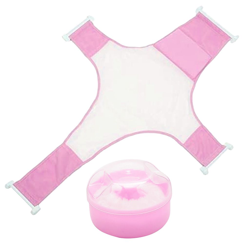 Star Babies - Bath Seat Support Net Bathtub w/ Powder Puff - Pink