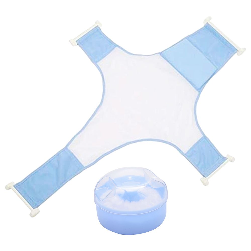 Star Babies - Bath Seat Support Net Bathtub w/ Powder Puff - Blue