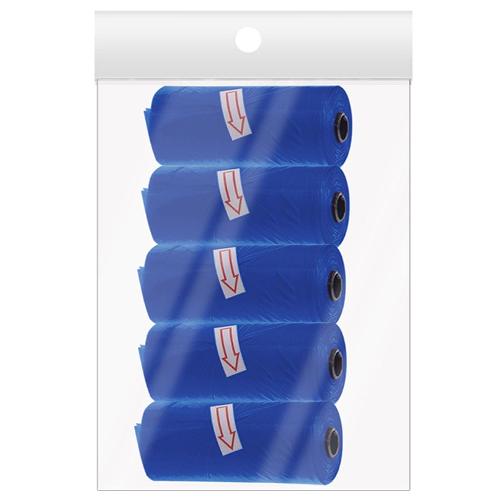 A to Z - Disposable Scented Bag 75pcs - Pack of 5 - Navy Blue