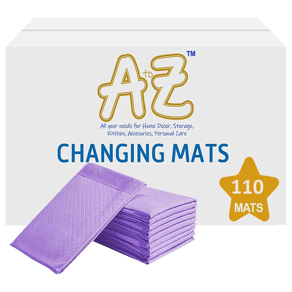 A To Z - Large Disposable Changing Mats - 110pcsavender