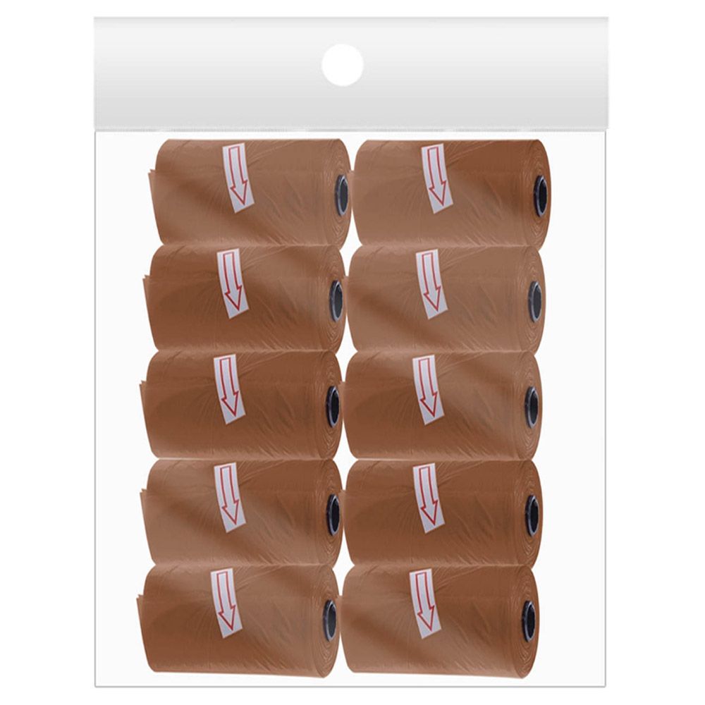 A to Z - Disposable Scented Bag 150pcs - Pack of 10 - Brown