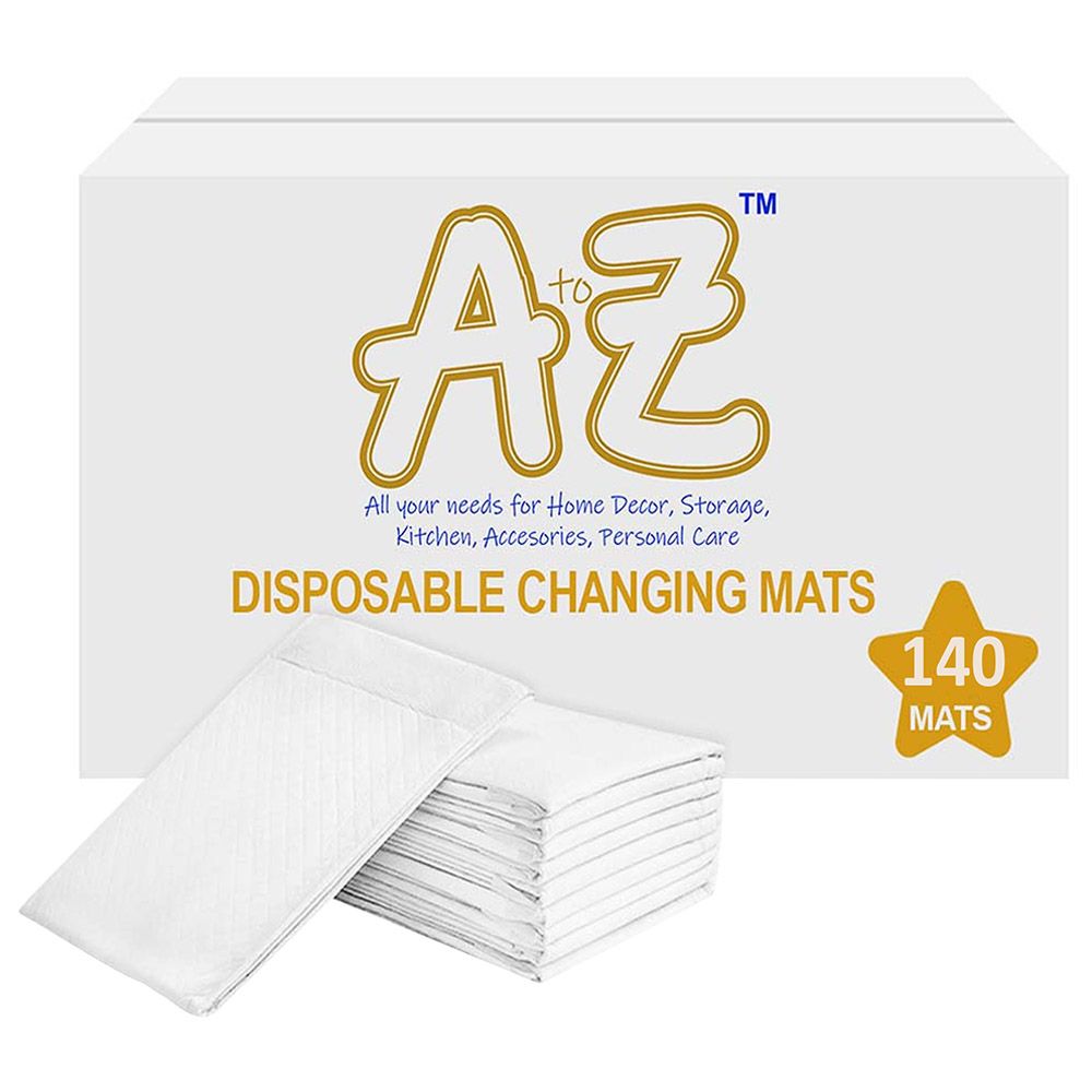 A To Z - Large Disposable Changing Mats - 140pcs - White