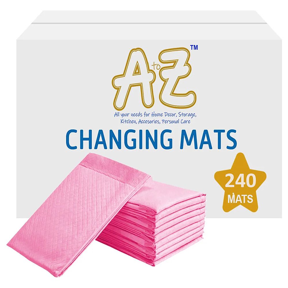 A To Z - Large Disposable Changing Mats - 240pcs - Pink