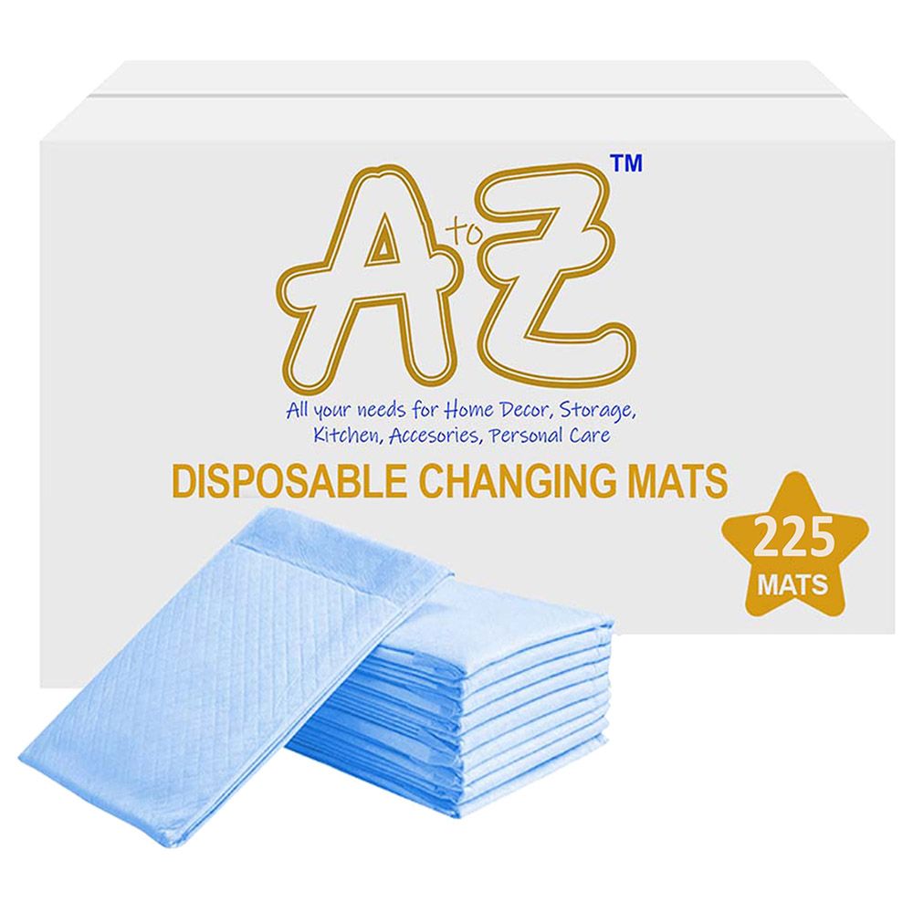 A To Z - Large Disposable Changing Mats - 225pcs - Blue