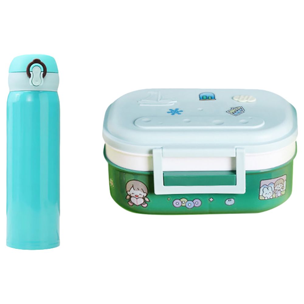 Star Babies - Kids Lunch Box w/ Water Bottle - 300Ml - Blue